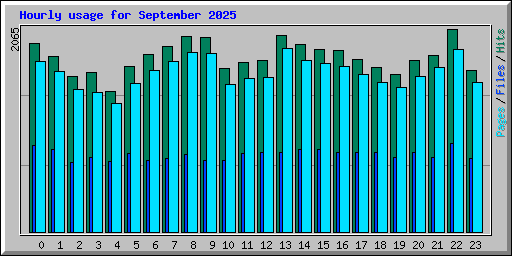 Hourly usage for September 2025